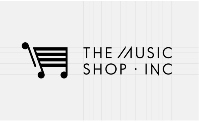 英国The Music Shop在线音乐商店图标logo设计-音乐vi设计-探鸣品牌VI设计公司.jpg