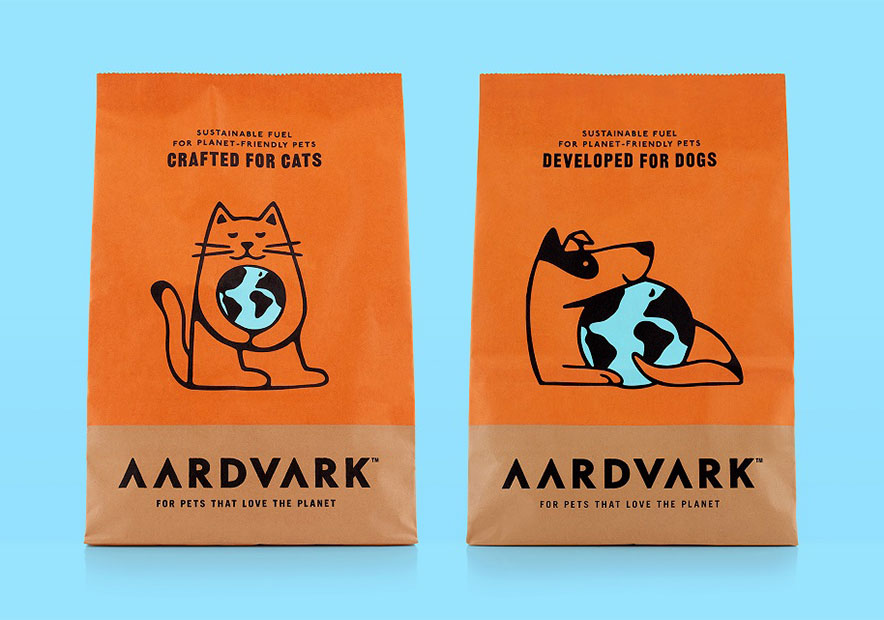 环保理念的Aardvark昆虫宠物食品品牌包装.jpg