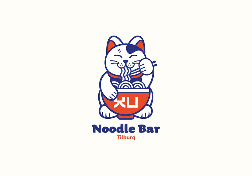重庆企业vi设计公司创意的招财猫形象的日式料理餐厅logo.jpg