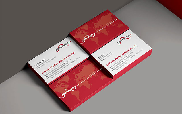 探鸣平面设计公司为电力科技公司设计红色的名片.jpg