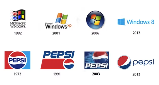 Microsoft Windows和百事可乐标志的演变.png